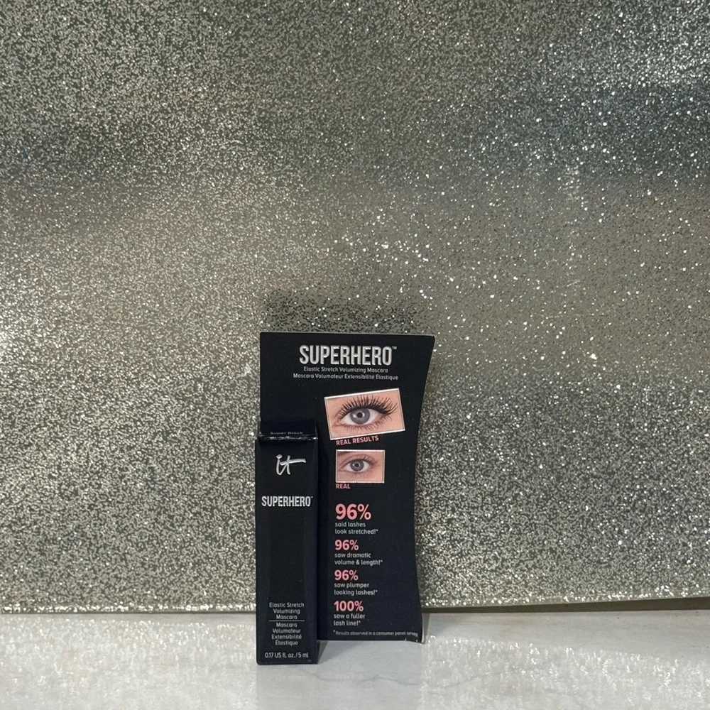 5 for $25 item 🌺 Mini IT Cosmetics Superhero Mascara Super Black